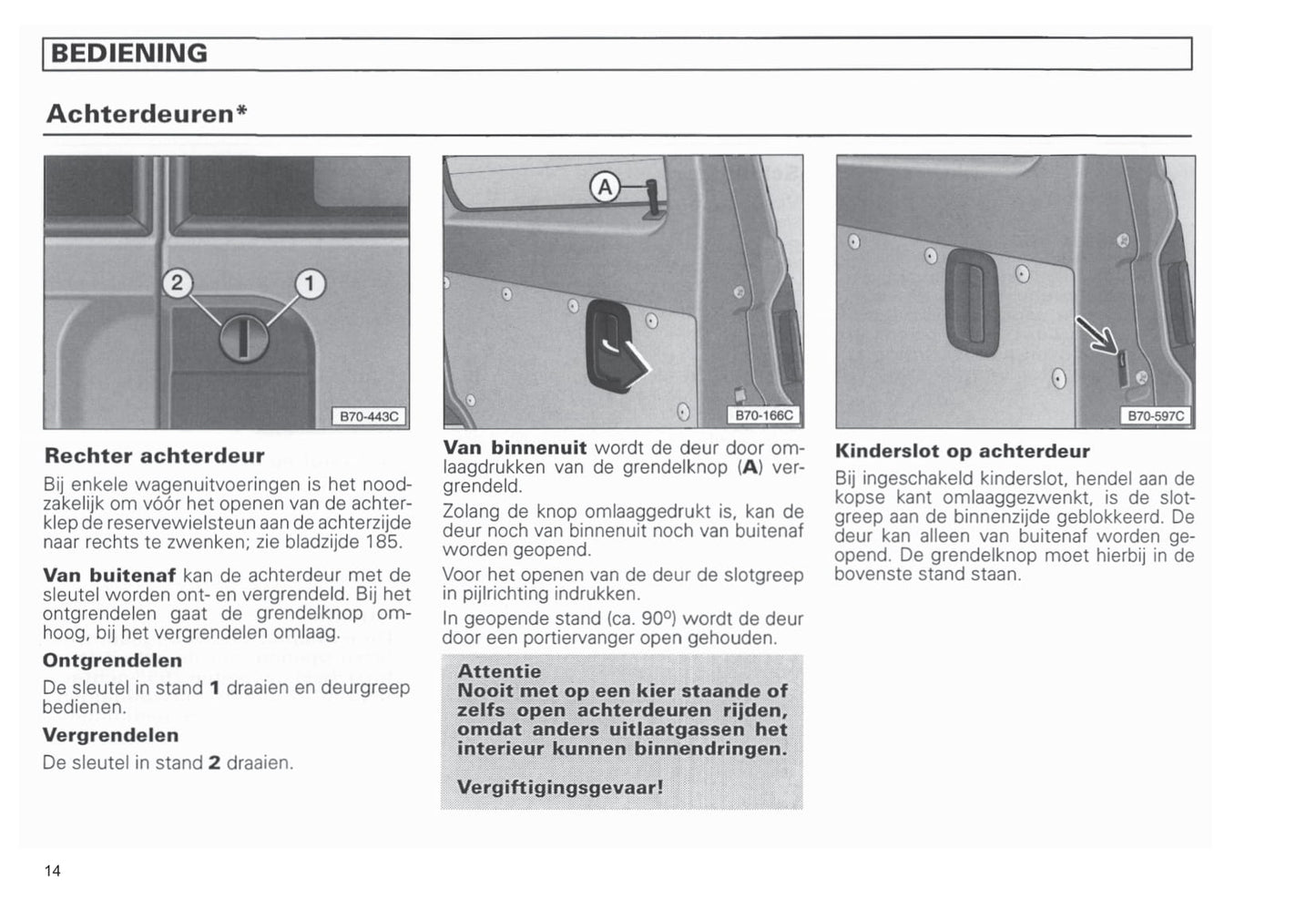 1990-2003 Volkswagen Caravelle/Multivan/Transporter Owner's Manual | Dutch