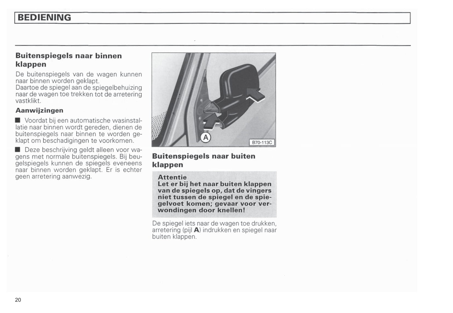 1990-2003 Volkswagen Caravelle/Multivan/Transporter Owner's Manual | Dutch