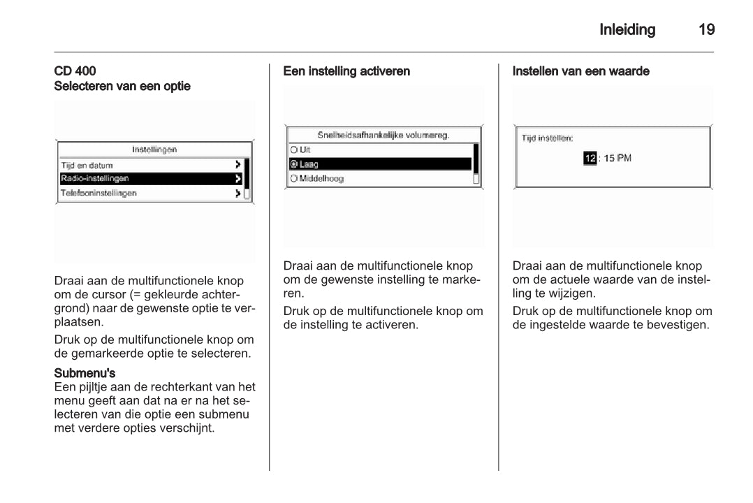 Opel Meriva Infotainment System Handleiding 2010 - 2014