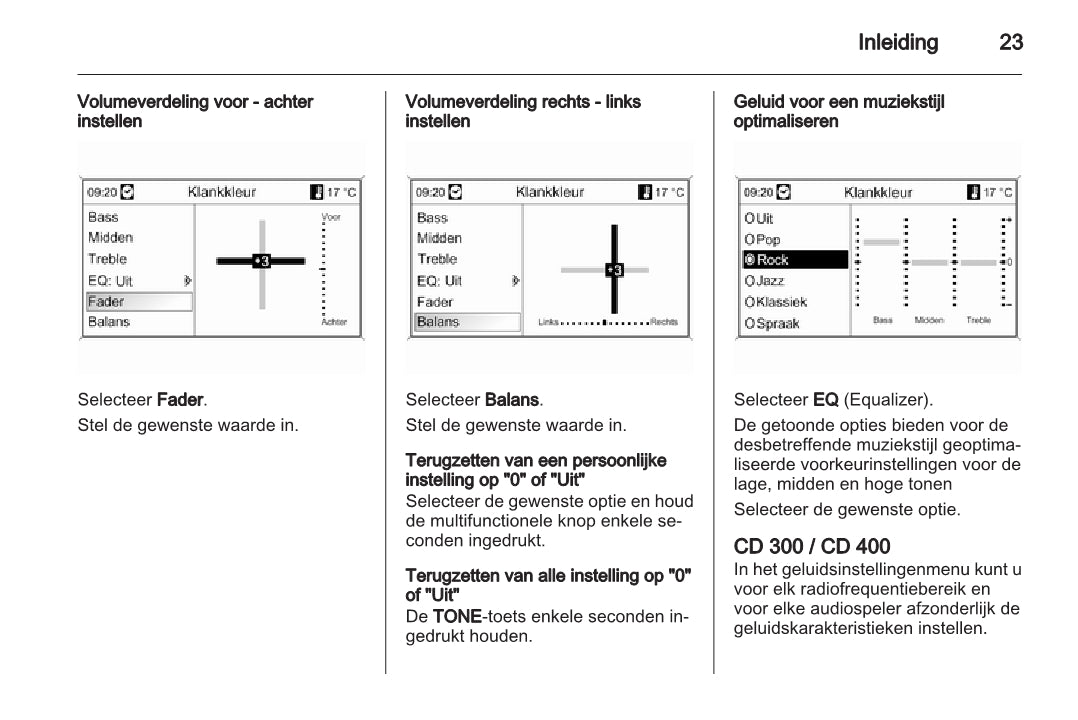 Opel Meriva Infotainment System Handleiding 2010 - 2014