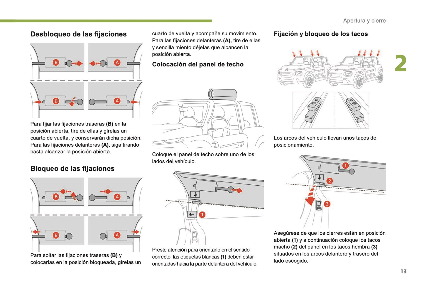 2016-2023 Citroën E-Mehari Manuel du propriétaire | Espagnol