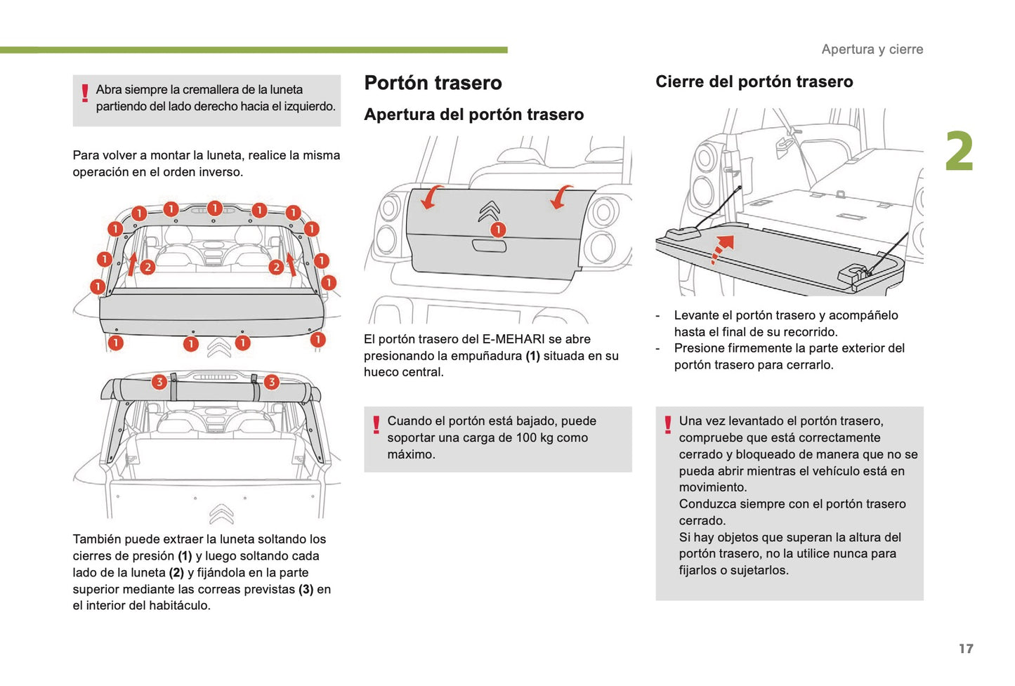 2016-2023 Citroën E-Mehari Manuel du propriétaire | Espagnol