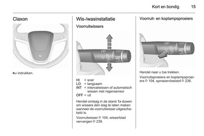 2015 Opel Zafira Tourer Gebruikershandleiding | Nederlands