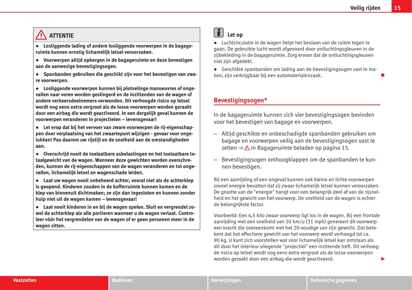 2014-2015 Seat Toledo Owner's Manual | Dutch