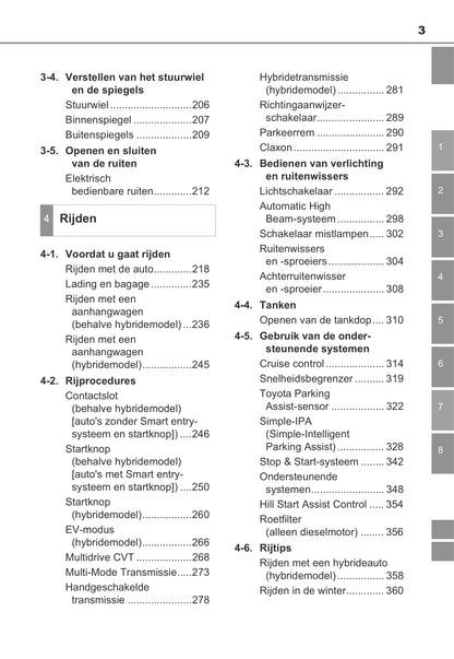 2013-2014 Toyota Auris / Auris Hybrid Bedienungsanleitung | Niederländisch