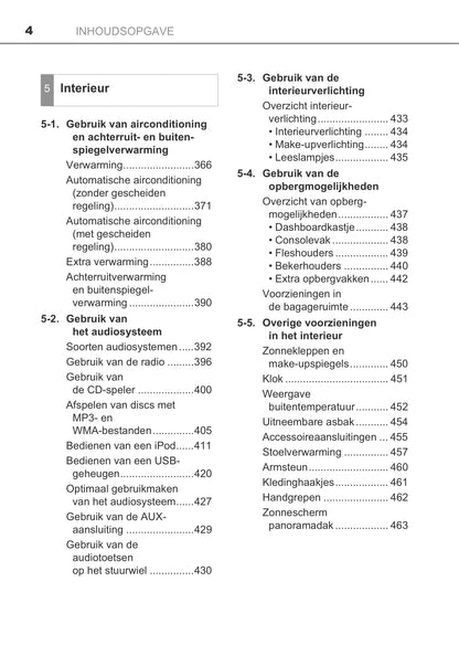 2013-2014 Toyota Auris / Auris Hybrid Bedienungsanleitung | Niederländisch