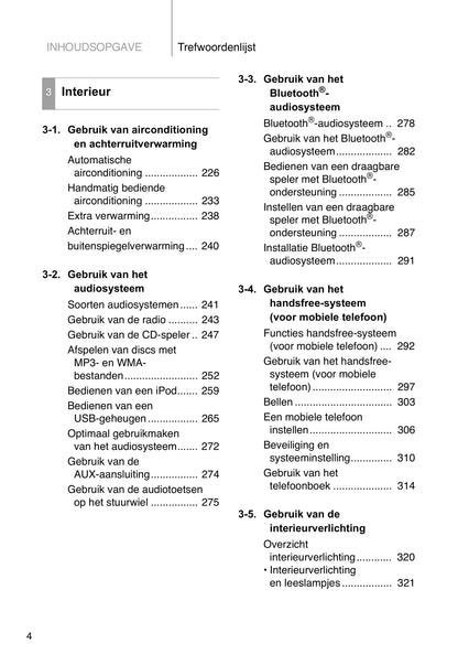 2010-2011 Toyota Corolla Gebruikershandleiding | Nederlands