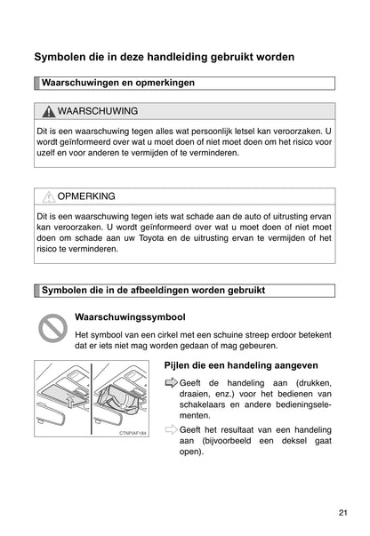 2010-2011 Toyota Corolla Gebruikershandleiding | Nederlands