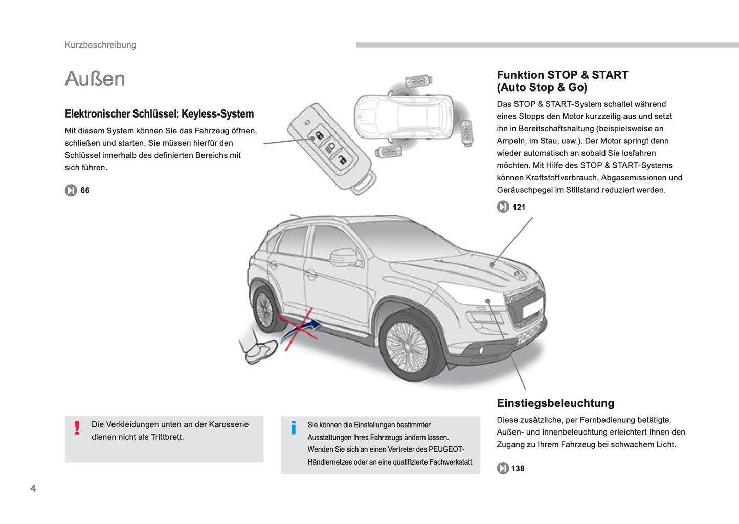 2013-2014 Peugeot 4008 Manuel du propriétaire | Allemand