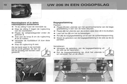 2002-2003 Peugeot 206/206 SW Gebruikershandleiding | Nederlands