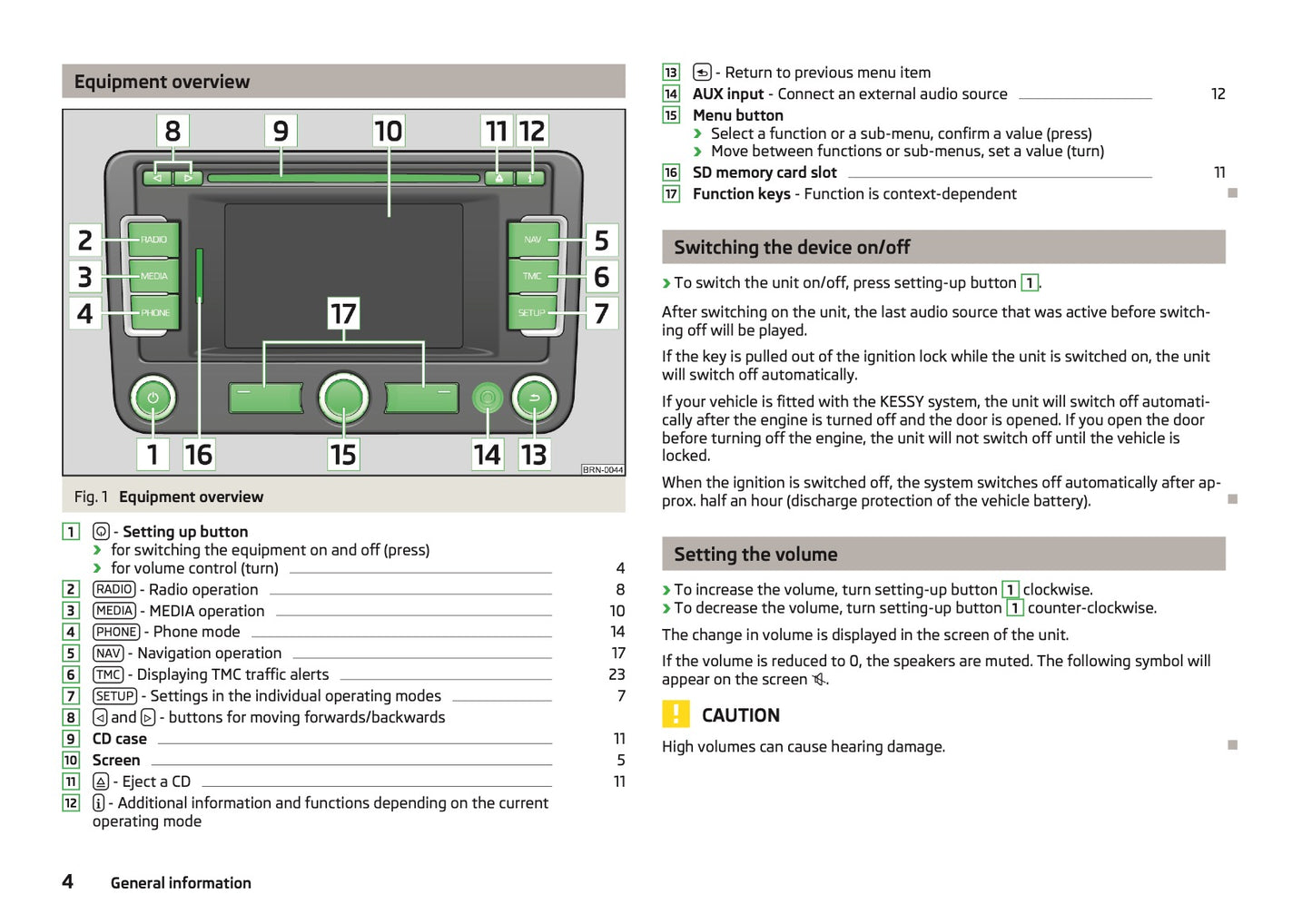 Skoda Amundsen+ Navigation System Owner's Manual 2013