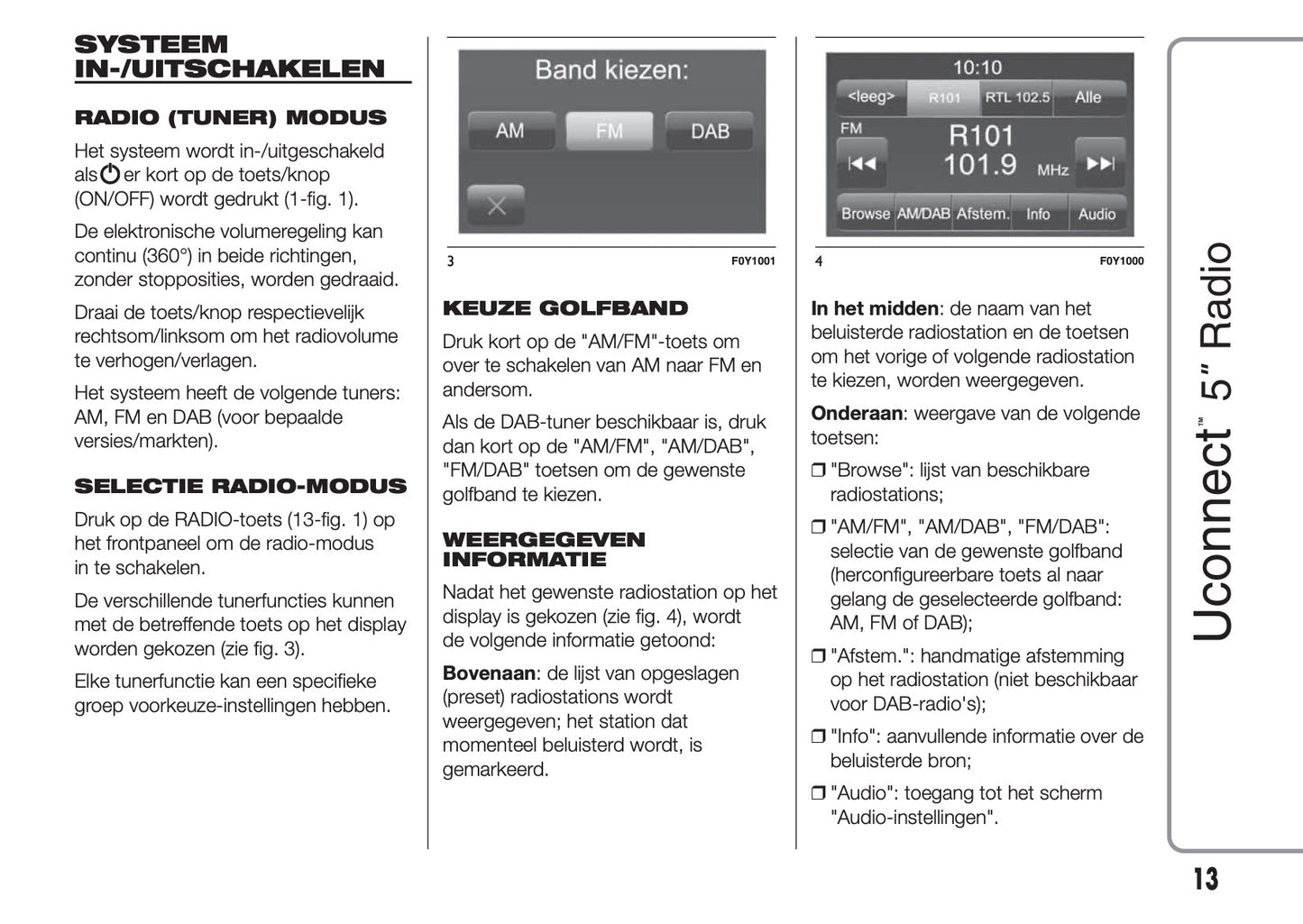 Fiat Ducato Uconnect Radio 5.0 Handleiding 2014