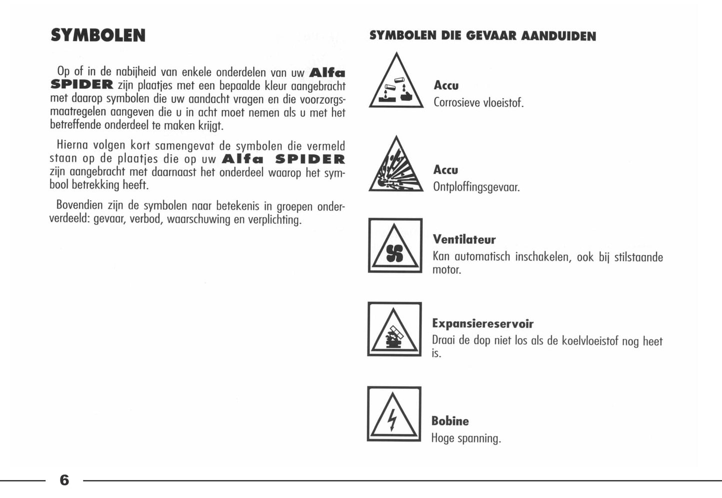 2003-2006 Alfa Romeo Spider Gebruikershandleiding | Nederlands