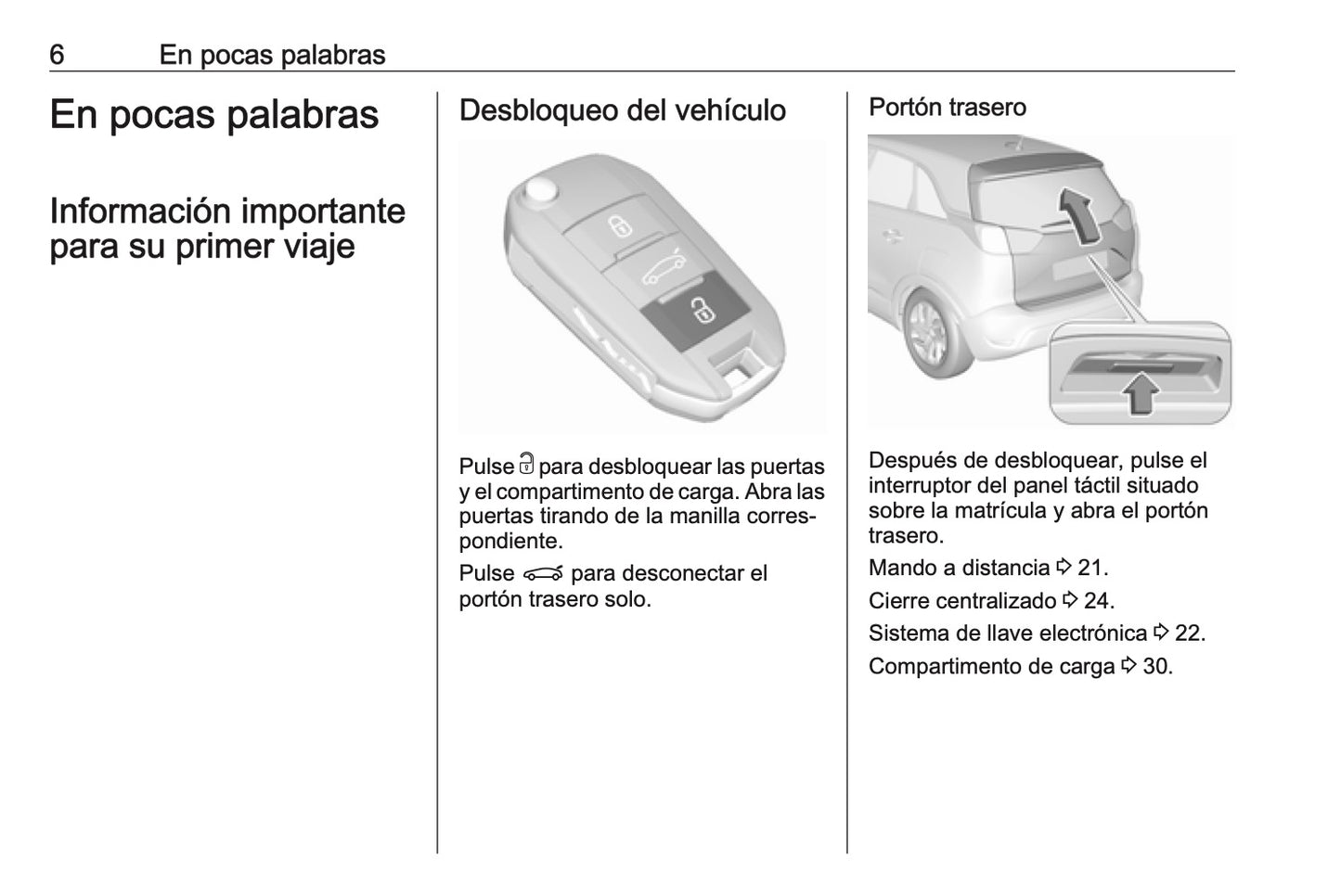 Opel Crossland X Manual de infoentretenimiento 2014 - 2019