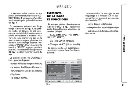 Fiat Panda CONNECT Nav+ Guide d'utilisation 2005 - 2006