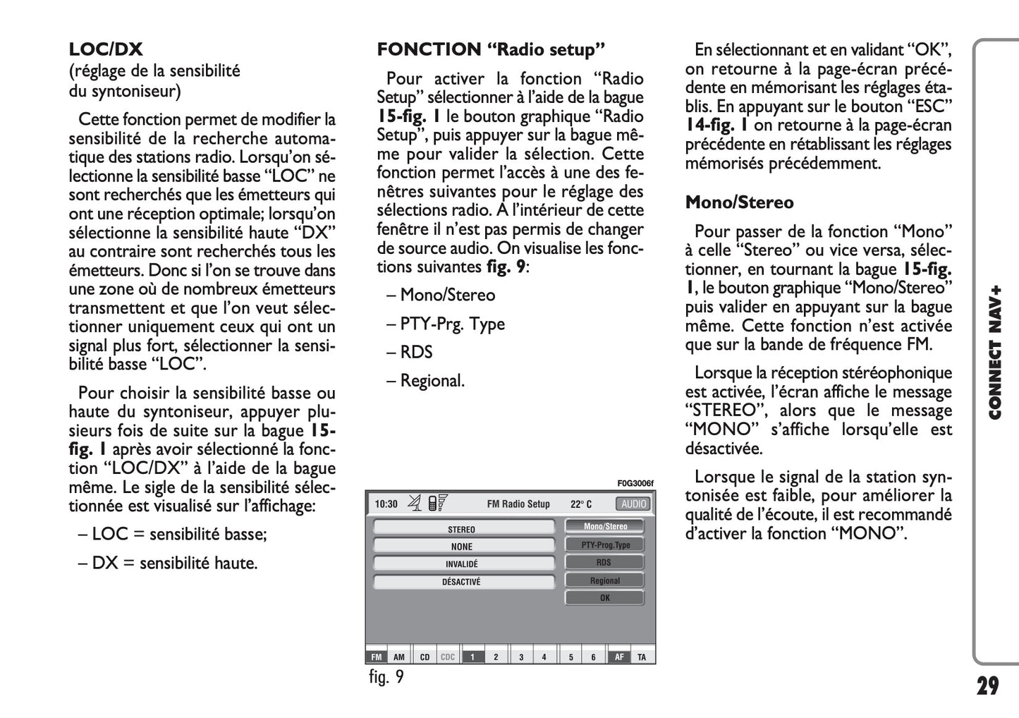 Fiat Panda CONNECT Nav+ Guide d'utilisation 2005 - 2006