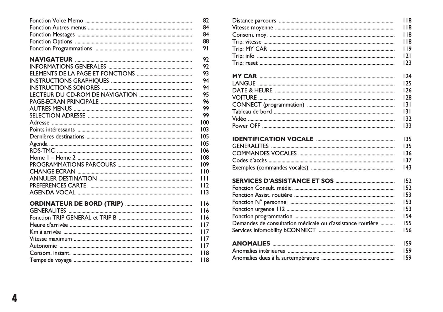 Fiat Panda CONNECT Nav+ Guide d'utilisation 2005 - 2006