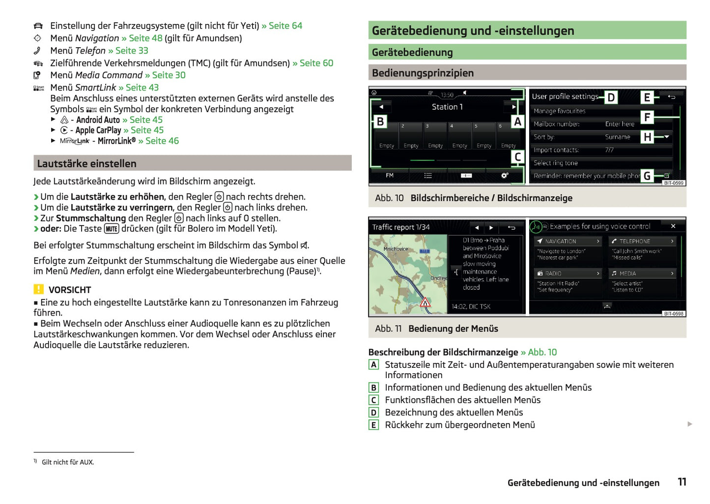 Skoda Amundsen Und Bolero Infotainment Bedienungsanleitung 2016