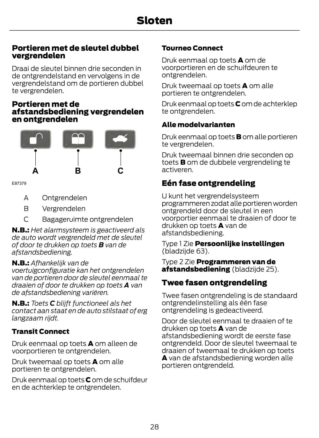 2011 Ford Tourneo Connect / Transit Connect Gebruikershandleiding | Nederlands