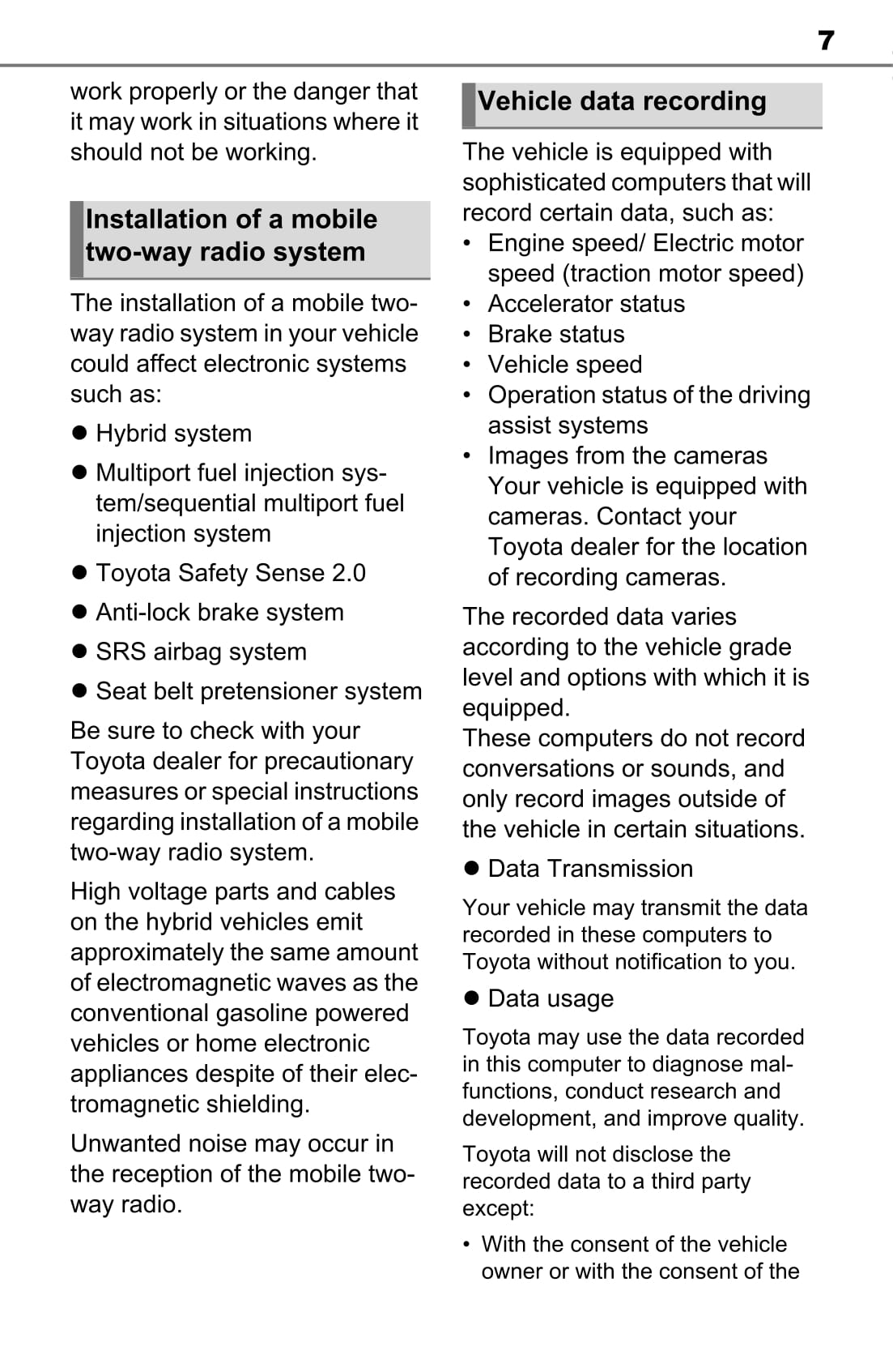 2020-2022 Toyota Sienna Manuel du propriétaire | Anglais