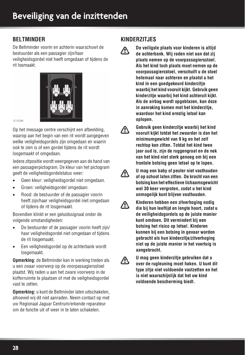 2011-2012 Jaguar XJ Owner's Manual | Dutch