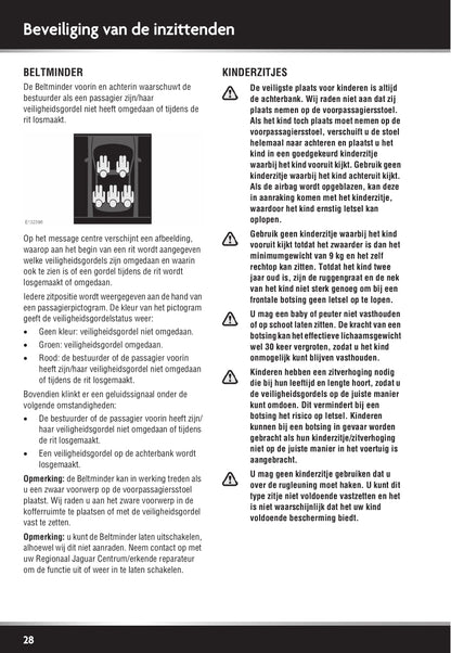 2011-2012 Jaguar XJ Owner's Manual | Dutch