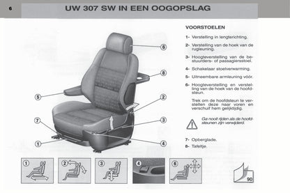 2003-2004 Peugeot 307 SW Manuel du propriétaire | Néerlandais