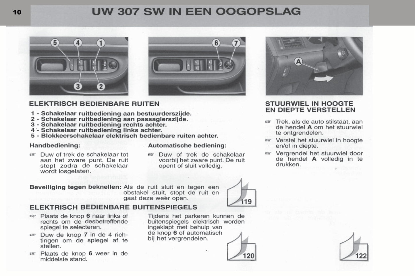 2003-2004 Peugeot 307 SW Manuel du propriétaire | Néerlandais