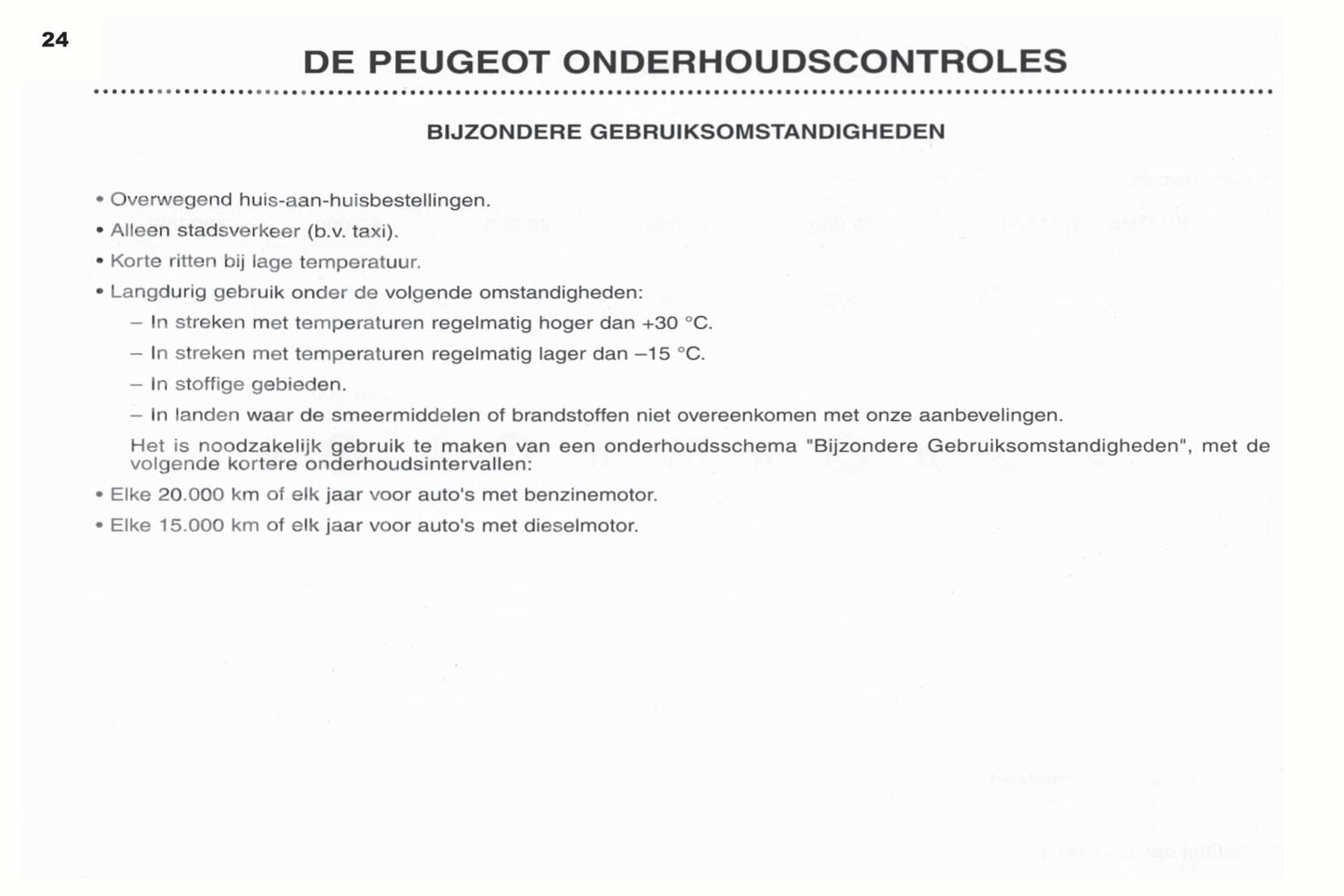 2003-2004 Peugeot 307 SW Manuel du propriétaire | Néerlandais