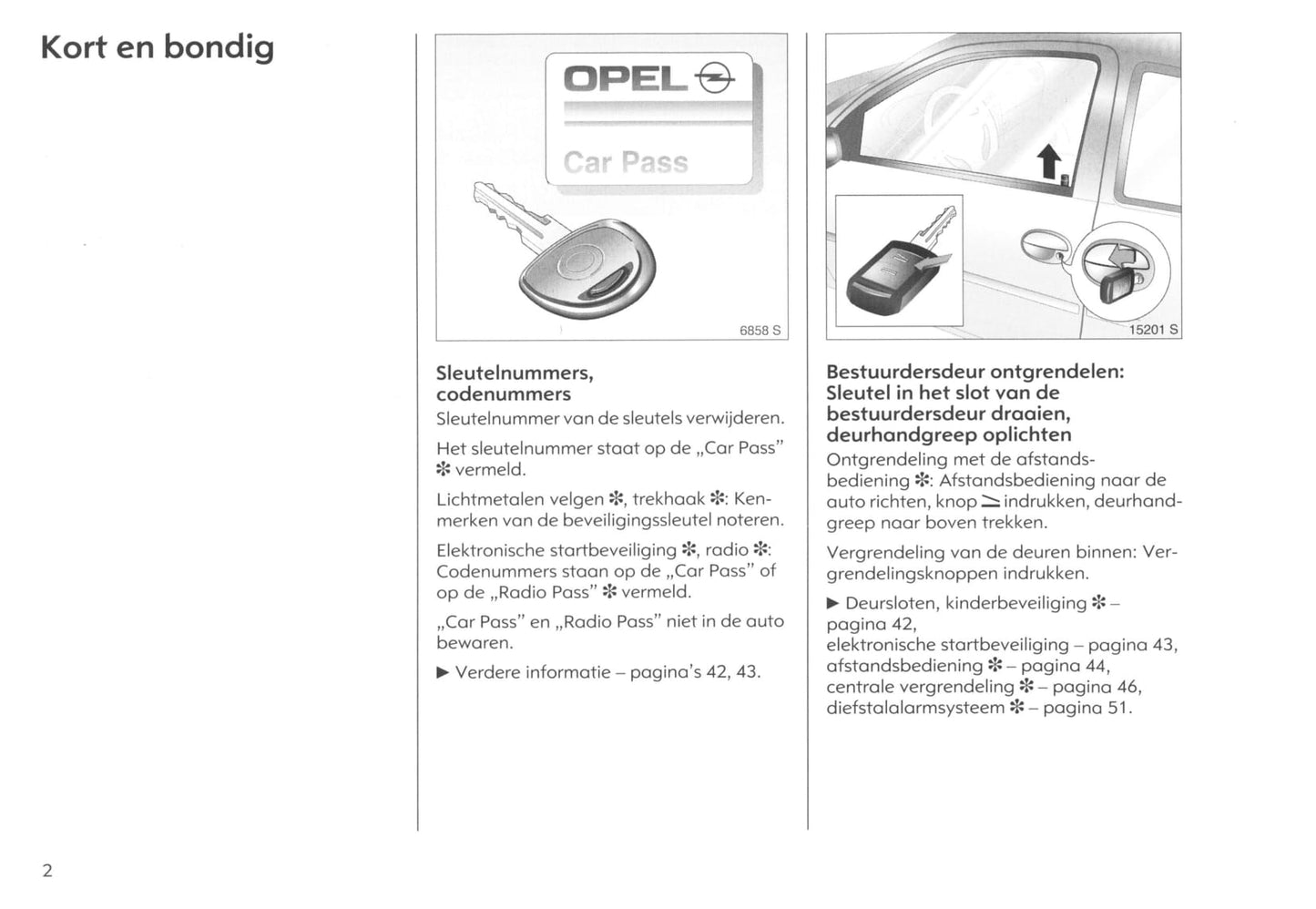 2003-2006 Opel Corsa Owner's Manual | Dutch