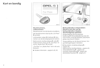 2003-2006 Opel Corsa Owner's Manual | Dutch