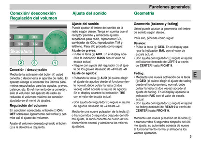 Skoda Radio Symphony Manual de Instrucciones 2007