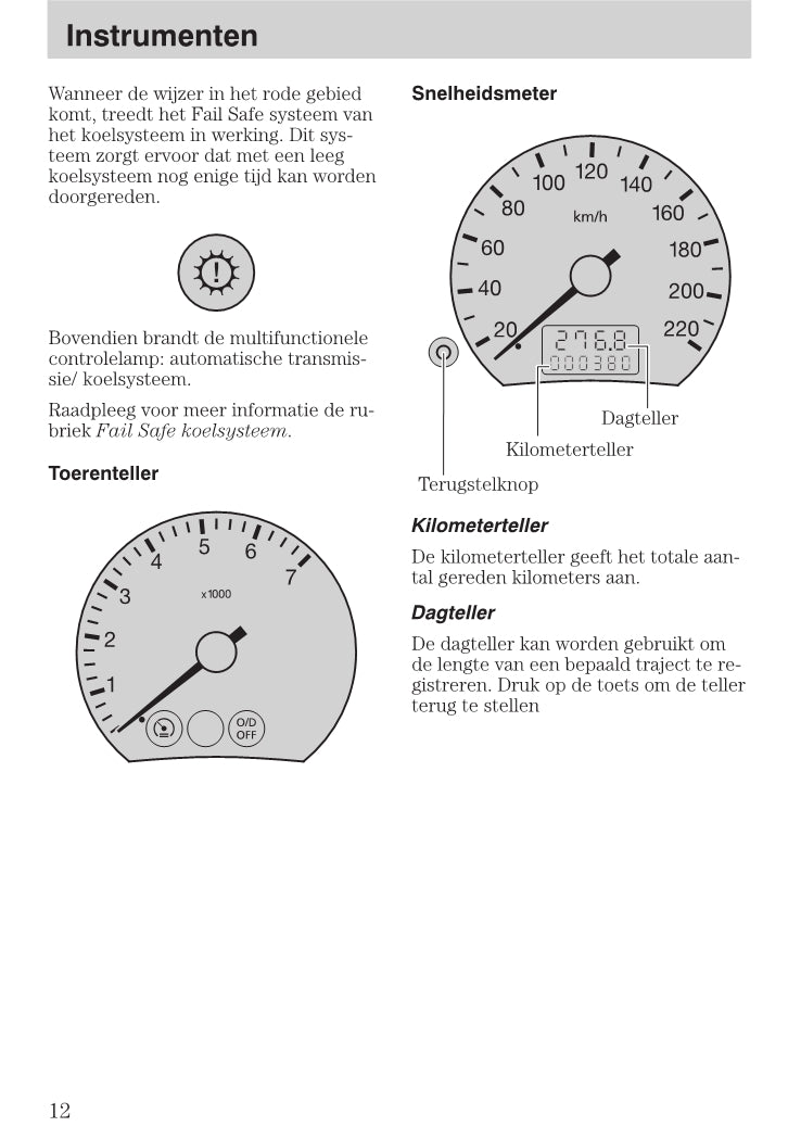 1999-2005 Ford Focus Owner's Manual | Dutch