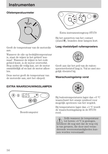 1999-2005 Ford Focus Owner's Manual | Dutch