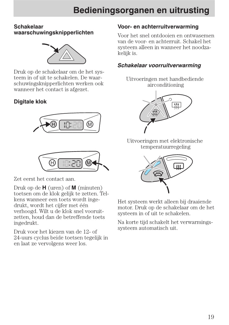 1999-2005 Ford Focus Owner's Manual | Dutch