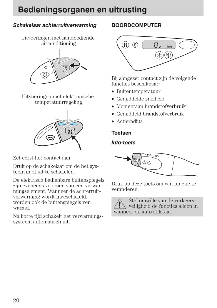 1999-2005 Ford Focus Owner's Manual | Dutch