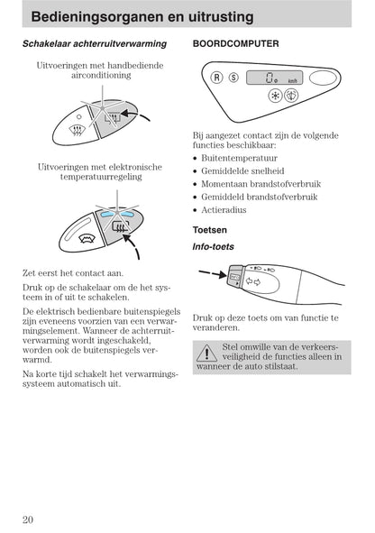 1999-2005 Ford Focus Owner's Manual | Dutch