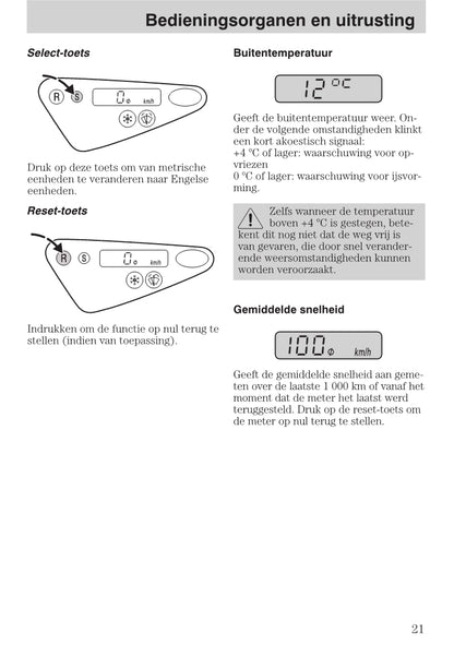 1999-2005 Ford Focus Owner's Manual | Dutch