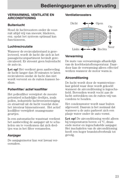 1999-2005 Ford Focus Owner's Manual | Dutch