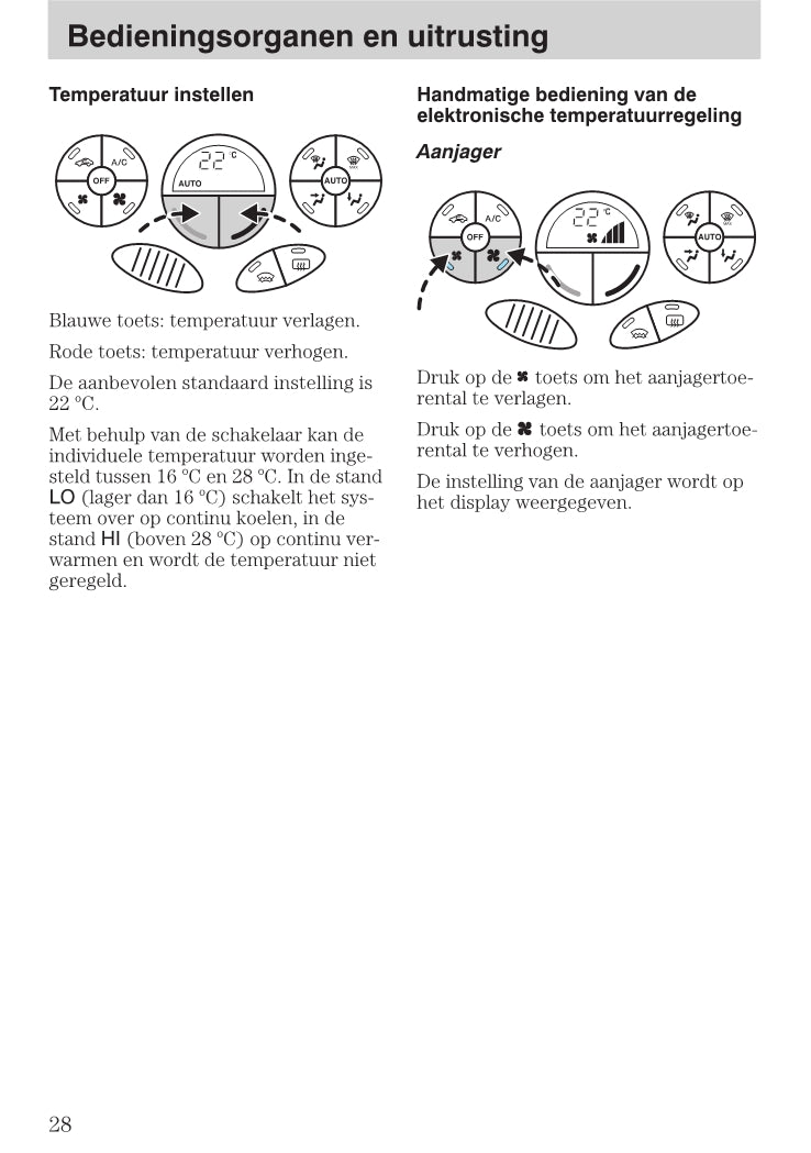 1999-2005 Ford Focus Owner's Manual | Dutch