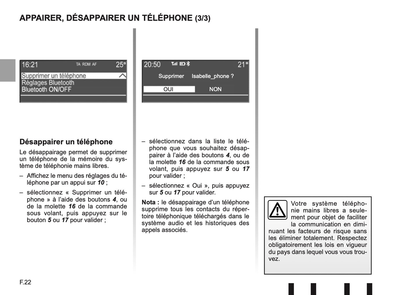 Renault Radio CD Bluethooth Bedienungsanleitung 2016