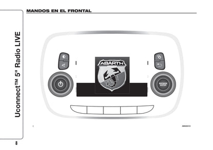 Abarth 595 Uconnect Radio 5.0 Instrucciones 2017 - 2018