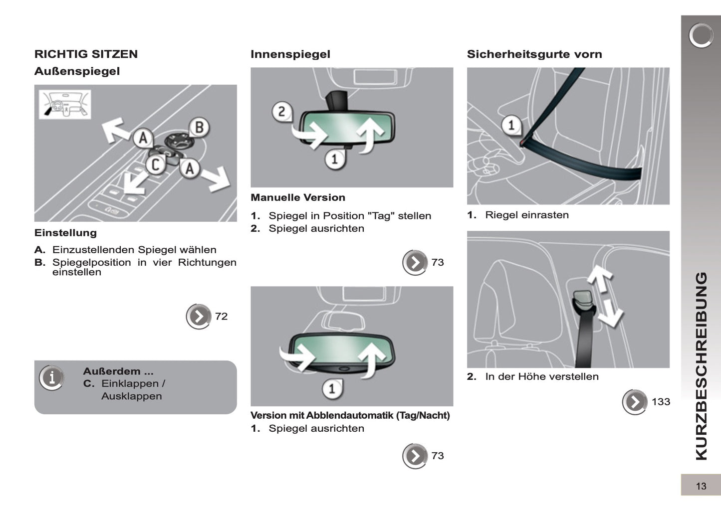 2012-2013 Peugeot 5008 Manuel du propriétaire | Allemand