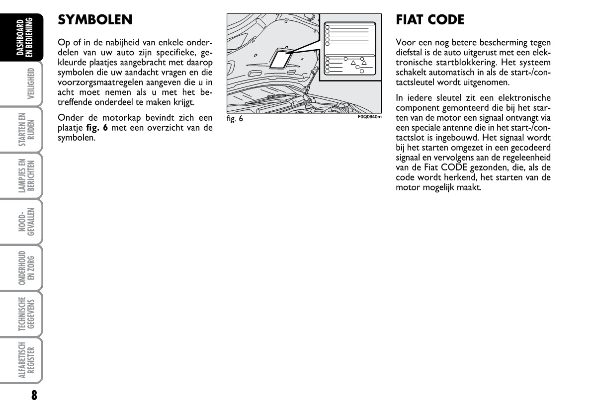 2008-2009 Fiat Bravo Gebruikershandleiding | Nederlands