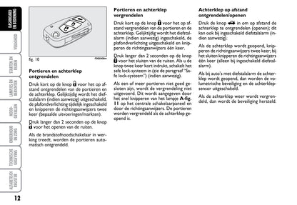 2008-2009 Fiat Bravo Gebruikershandleiding | Nederlands