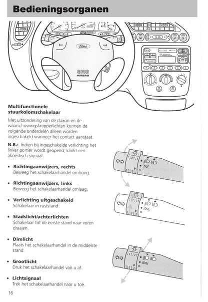 1995-1999 Ford Fiesta Gebruikershandleiding | Nederlands