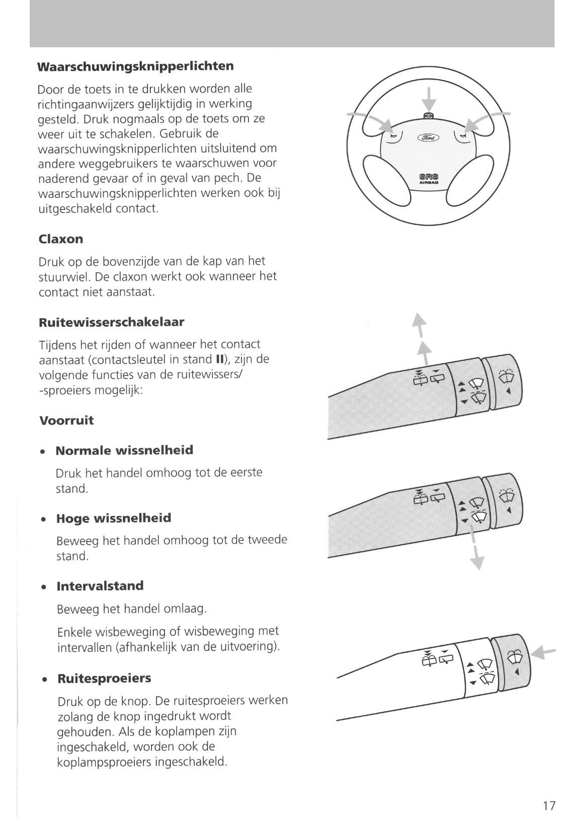 1995-1999 Ford Fiesta Gebruikershandleiding | Nederlands