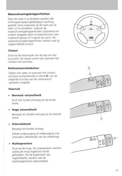 1995-1999 Ford Fiesta Gebruikershandleiding | Nederlands