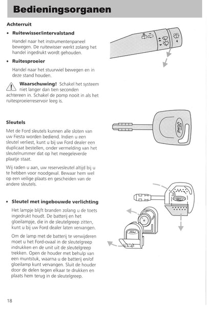 1995-1999 Ford Fiesta Gebruikershandleiding | Nederlands