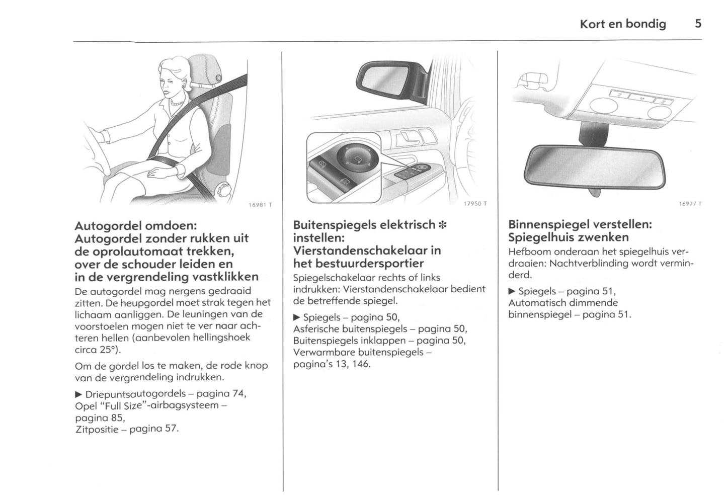 2006-2011 Opel Zafira Owner's Manual | Dutch